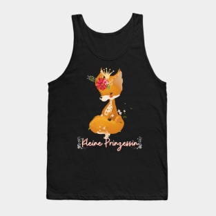 Fuchs Kleine Prinzessin Blumen Süß Tank Top